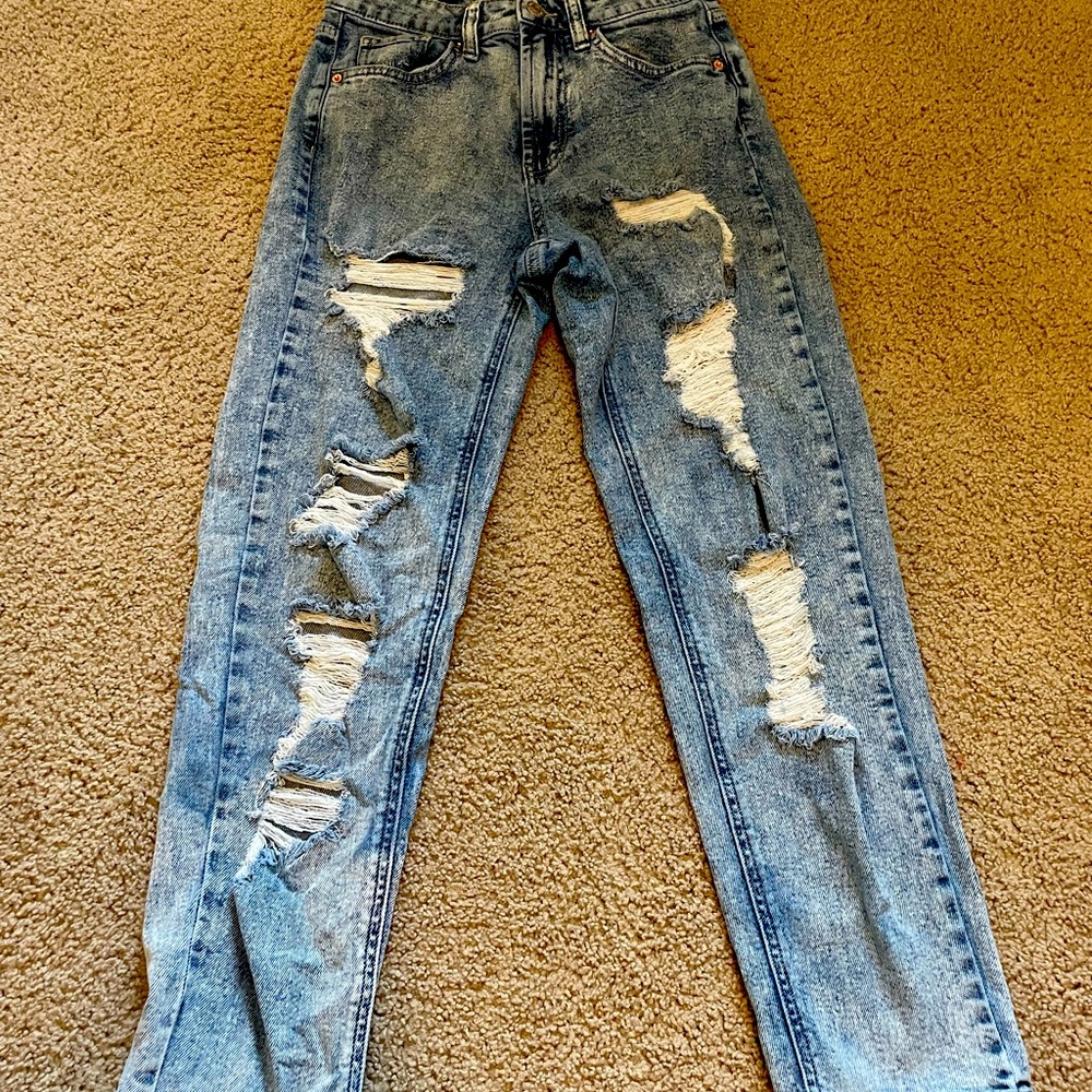 wild fable distressed denim jeans, lightly used.